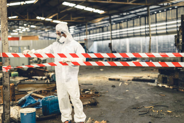 Professional Biohazard technician working in Montgomery, PA